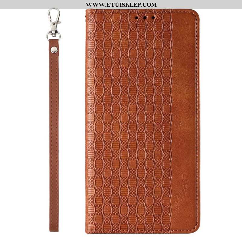 Etui Na Telefon do iPhone 14 Pro z Łańcuch Etui Folio Pasek W Stylu Vintage